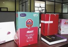 Packaging and printing samples from Karniz Packs. Photo PSA