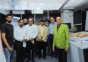 R to L - Madan Paliwal, Prakash Purohit, KG Sharma; Extreme left- Mantra Raj Paliwal with Heidelberg team 