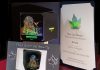 FSEA Award 27th Annual Gold Leaf Awards Competition, June 2020. Fresnels Innovations awarded Silver in category ‘Best Use of Holographics’. Citation reads For Plastic Free, Recyclable Poseidon box. Photo Fresnels