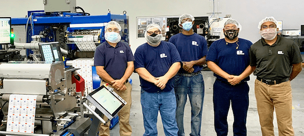 essel_connect-960x430-web The Essel Propack team in the Danville, Virginia plant alongside the new Gallus Labelmaster 440 press. Photo Heidelberg-Gallus