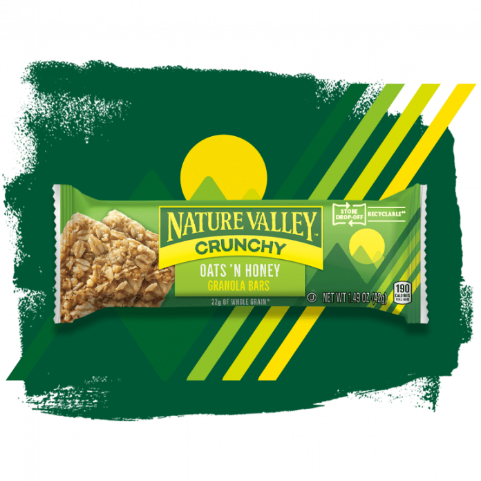 Nature Valley new crunchy granola bar wrappers