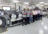 A new Bobst M5 430 press is unveiled at Apex International’s state-of-the-art FlexoKITE experience centre in Sinnar near Nashik, India. Photo Apex