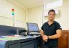 Gagan Goel, owner of Magnus Graphics with the KM AL230 press