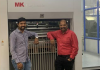 V R Sharath and V R Bharath from Ravi graphics with the MK Easymatrix 106 CS diecutting equipment