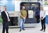 Wico Reineman (B&R), Pim Jobse (Oxipack) and Wardo Dietrich (Machinefabriek Geurtsen) are proud to present The Rotary, which detects microscopic leaks without harming the product