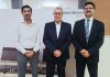 L-R Rahul Chitkara CFO, Neeraj Dargan managing director and Peter Rego director Business Development Manroland Sheetfed India Photo Manroland Sheetfed India