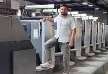 Digvijay Choudhary, managing director of COPL Print-O-Pack with the Heidelberg CD 102