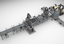 Caption: KHS’ Innopal PLR high-performance palletizer. (Source: Jan Schwerdtfeger)