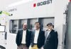 The Surya Global Films project and technical team including DS Sengar head Project & Operations, Vinay Arora head – Electrical & Electronics, and Siddhant Singh head – Mechanical & Utilities are also happy with the performance of the first K5 Expert metalizer at the new plant Photo Bobst