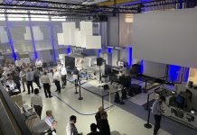 The Gallus One hybrid digital flexo press being demonstrated at the new Gallus Experience Center opened during the 100th anniversary celebrations of the company Photo Packaging South Asia