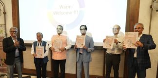 Study Report on the Recycing of Aseptic Packaging released joint by Deepak Mishra joint secretary GOI, Ashok Chaturvedi CMD UFlex, Professor Shishir Sinha DG CIPET and Jeevraj Pillai CSO UFlex Photo UFlex