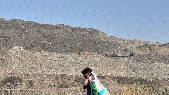 20220402_092432 (1) With a bulk of the uncollected plastic and mixed waste ending up at the landfills, it is left to the informal sector and waste pickers to segregate them to send for recycling.