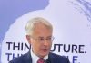 Finland’s ambassador to India, HE Kimmo Lähdevirta makes his opening remarks to the afternoon public session of the Think Circle event at Finland embassy on 10 January 2025 Photo PSA