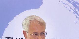 Finland’s ambassador to India, HE Kimmo Lähdevirta makes his opening remarks to the afternoon public session of the Think Circle event at Finland embassy on 10 January 2025 Photo PSA