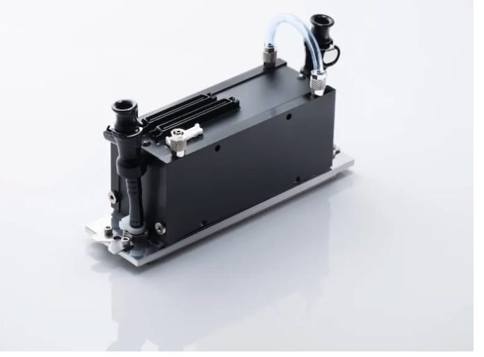 The new Kyocera 1200 dpi UV–ink capable inkjet head Photo Kyocera