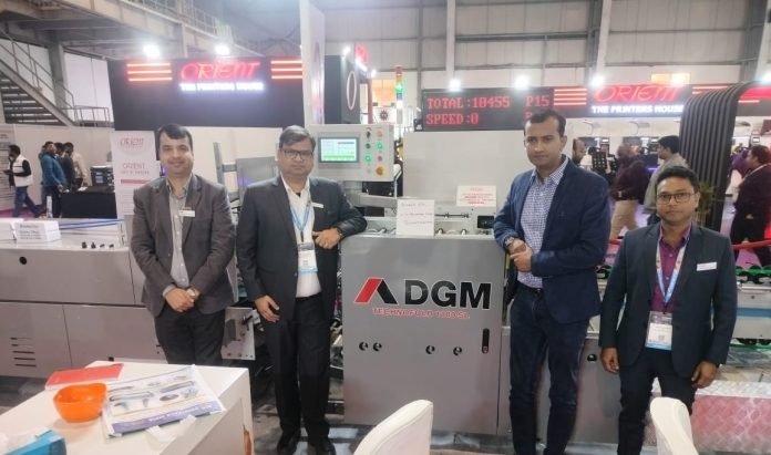 The VS Packaging team with the DGM India team at PrintPack 2025