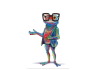 Mr Hopscotch the frog! Official mascot of Flexo Summit Asia 2025