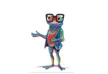 Mr Hopscotch the frog! Official mascot of Flexo Summit Asia 2025