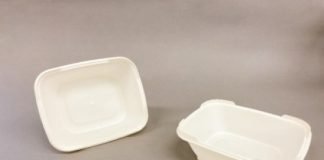 Samples of Toppan’s new ultra-thin-walled injection molded containers Photo Toppan Printing Co