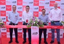 The inaugural ribbon cutting at Avery Dennison Pune for its establishment of local manufacture of designed for India RFID inlays Photo Avery Dennison
