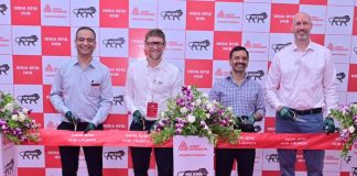The inaugural ribbon cutting at Avery Dennison Pune for its establishment of local manufacture of designed for India RFID inlays Photo Avery Dennison